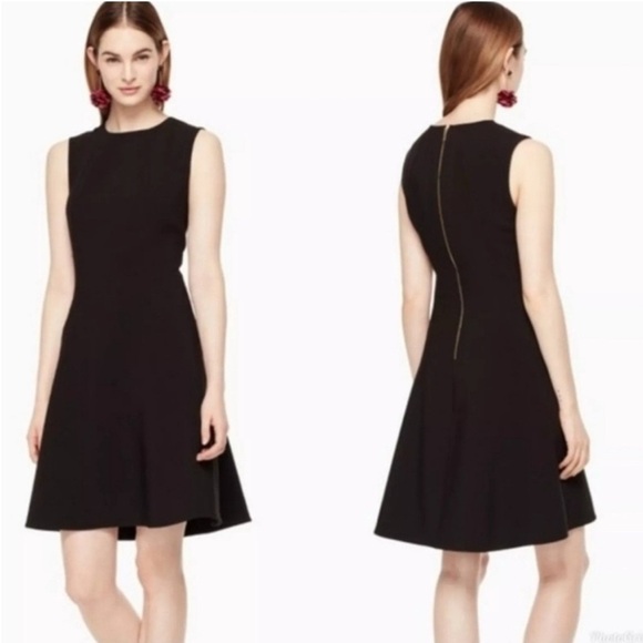 Kate Spade New York Stretch Crepe Black Dress - Picture 1 of 13